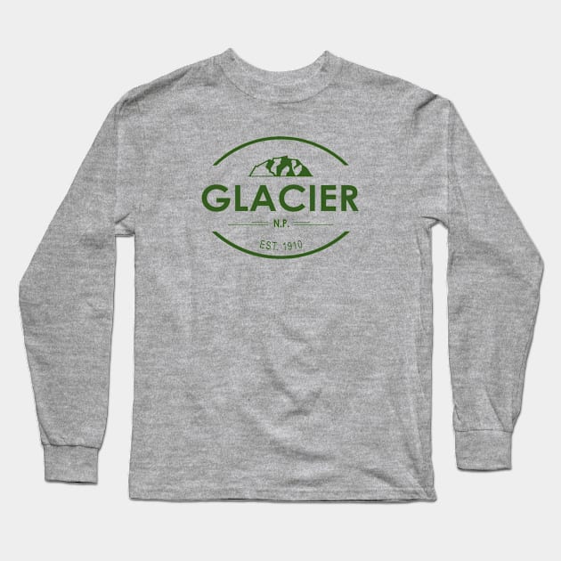 Glacier National Park Long Sleeve T-Shirt by esskay1000